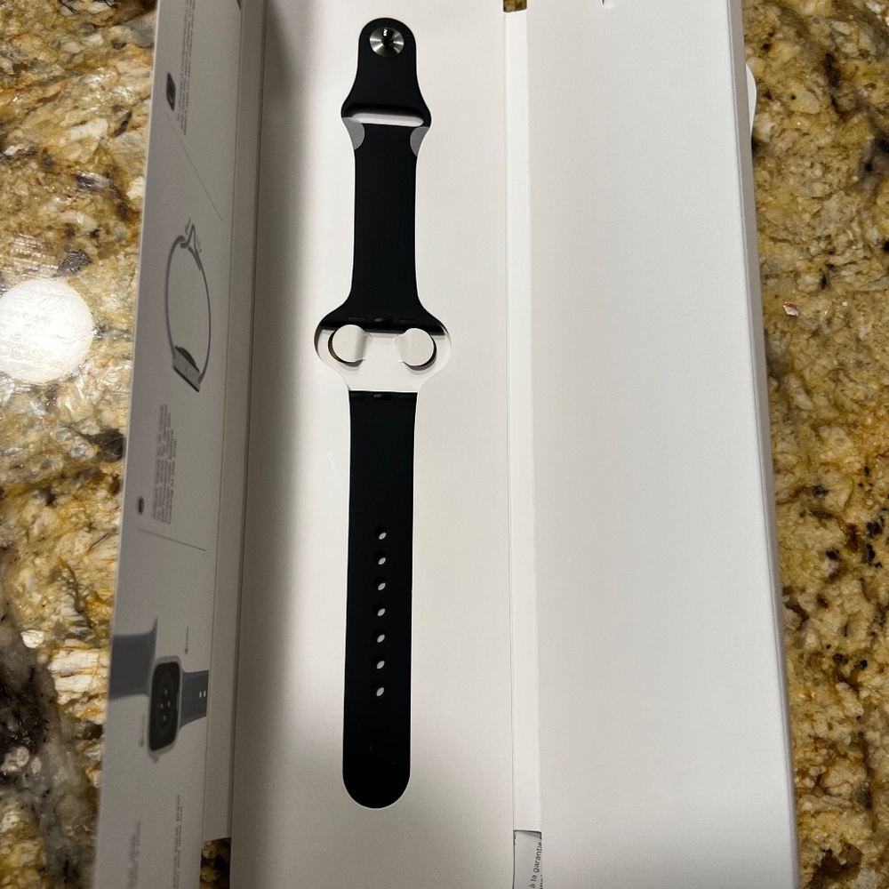 Apple Smartwatch Band - 45mm, S/M, New, Midnight Sport